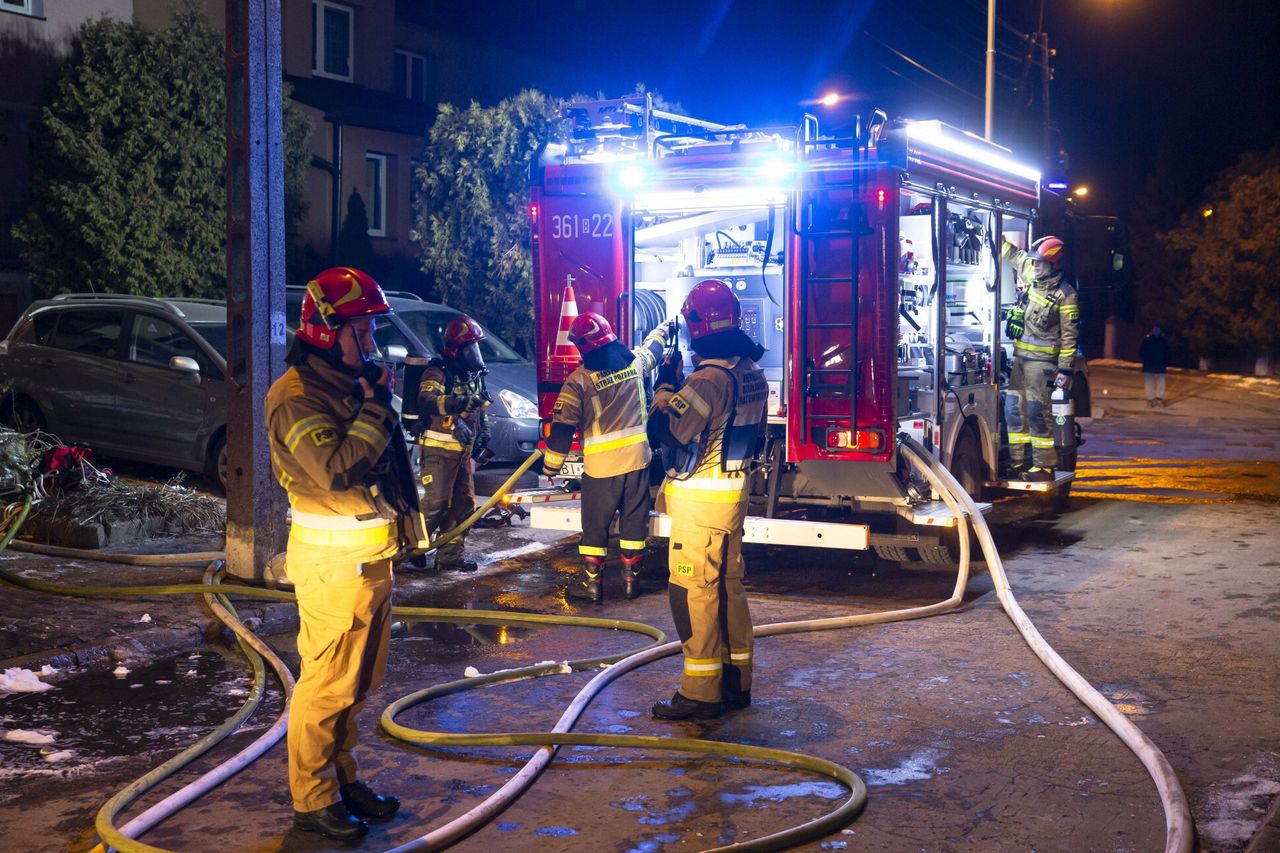 Pożar nad jeziorem Ukiel. Z hotelu ewakuowano kilkanaście osób