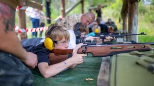 Mnóstwo atrakcji dla najmłodszych. Dzień Dziecka na strzelnicy w Kuleszewie [ZDJĘCIA]