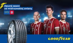 Robert Lewandowski i inni piłkarze Bayernu Monachium reklamują opony Goodyear