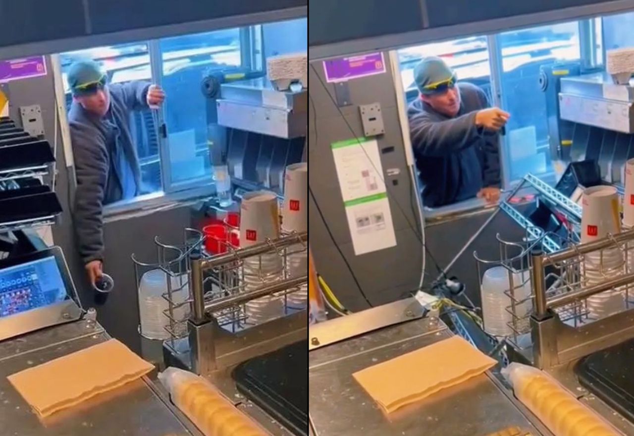 A McDonald's customer loses his temper, destroys restaurant