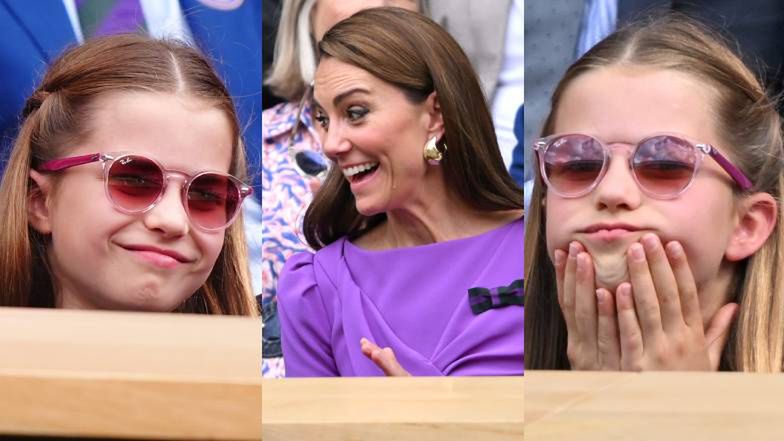 Księżniczka Charlotte prezentuje serię uroczych min na trybunach