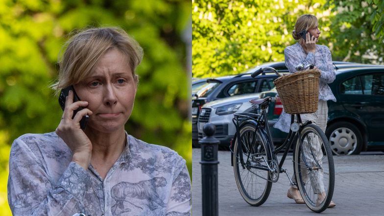 Katarzyna Warnke na rowerze