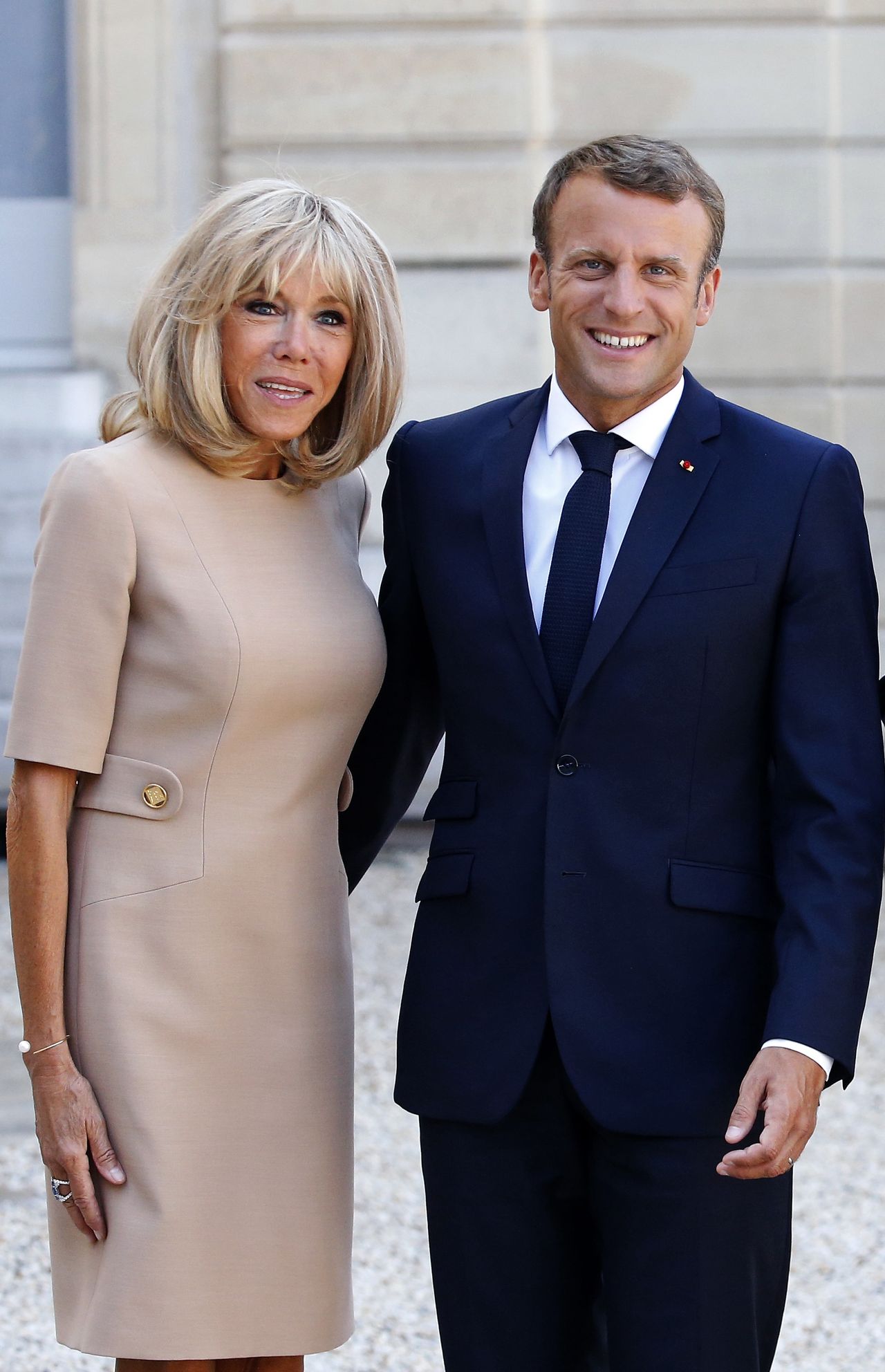 Brigitte Macron and Emmanuel Macron