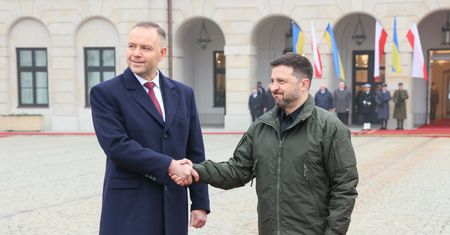 Zełenski zapytany o relacje z Nawrockim. Mówił też o Dudzie