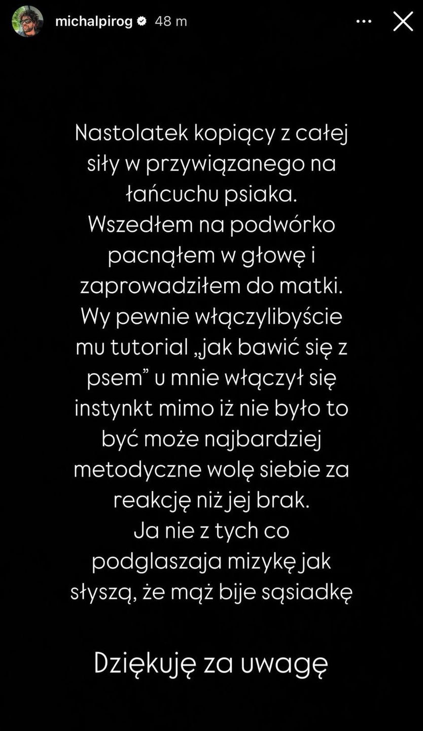 komentarz Michała Piróga