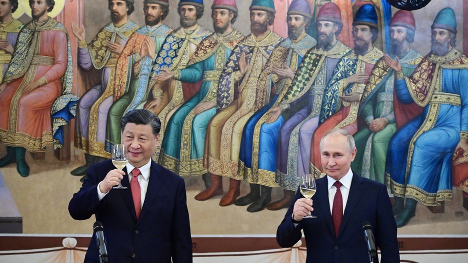 Prezydent Rosji Władimir Putin i prezydent Chin Xi Jinping 