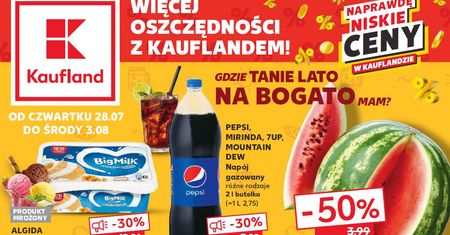 Najnowsza gazetka Kaufland od czwartku 28 lipca. Promocje w Kaufland 28.07-3.08