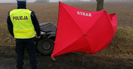Tragedia pod Mostowem. Auto zmiotło do rowu