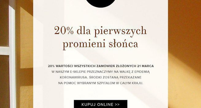 Patrizia Aryton przekaże 20 proc. sobotniego obrotu na walkę z COVID-19