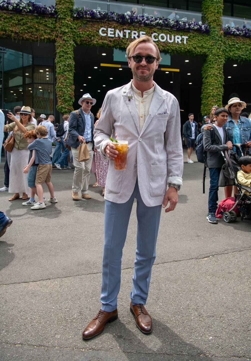 Tom Felton wpadł na finał Wimbledonu 