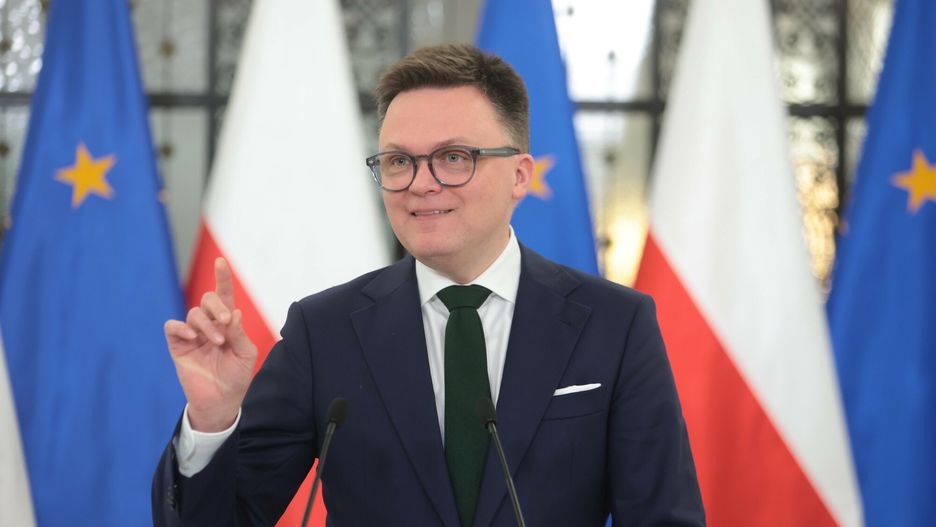 Marsza?ek Ho?ownia o przesuni?ciu posiedzenia Sejmu
09.01.2024 Warszawa Sejm Konferencja Marszalka Sejmu Szymona Holowni ws przeniesienia obrad Sejmu fot. Andrzej Iwanczuk/REPORTER
N/z: Szymon Holownia
Andrzej Iwanczuk/REPORTER