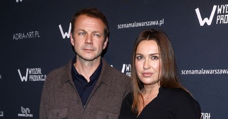 RZADKI WIDOK: Lesław Żurek pozuje z żoną na ściance