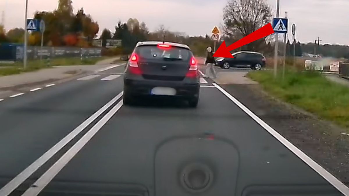 Niebezpieczne zdarzenie na drodze w Oświęcimiu.