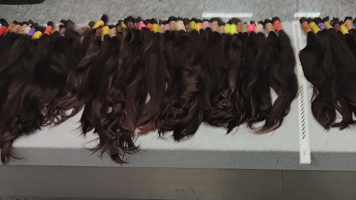 Udaremniono przemyt 15 kg włosów 