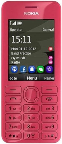 Nokia 206 dostepna jest również w różowym kolorze