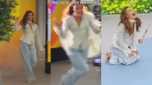 Julia Wieniawa WYWINĘŁA ORŁA na żywo w "Halo tu Polsat" i wylądowała NA KOLANACH. "Tak się robi ZASIĘGI". Wybrnęła? (WIDEO)