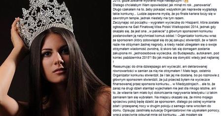 Laureatka Miss Wielkopolski: "Dziewczyny SĄ OBRAŻANE I WYZYWANE! Nikogo nie obchodzi ich los!"