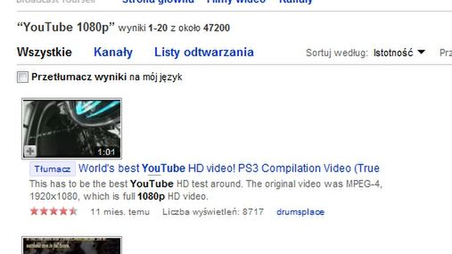 YouTube w 1080p 1
