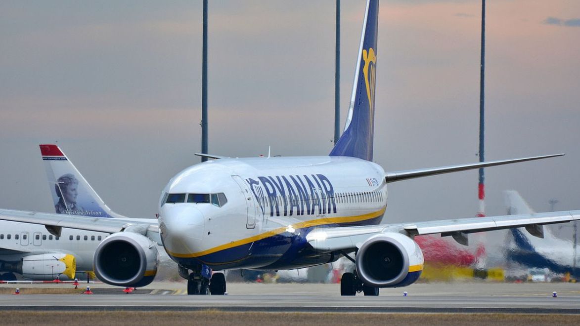 Samolot linii lotniczych Ryanair