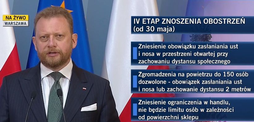 Łukasz Szumowski komentuje IV etap znoszenia obostrzeń
