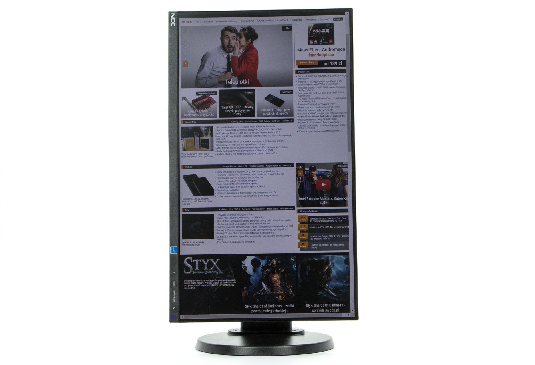 NEC MultiSync E221N pivot