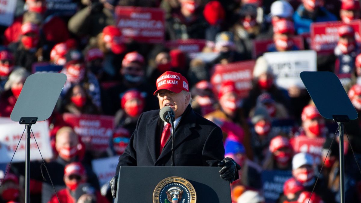 Donald Trump na wiecu w Scranton