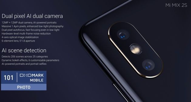 Xiaomi Mi Mix 2s kamera