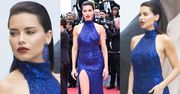 Cannes 2019: "Drapieżna" Adriana Lima kusi w cekinach od Michaela Korsa