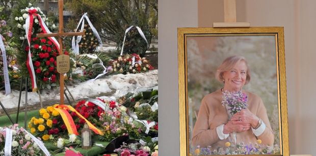 Tłumy pożegnały Bożenę Dykiel. Tak wygląda grób aktorki (WIDEO)