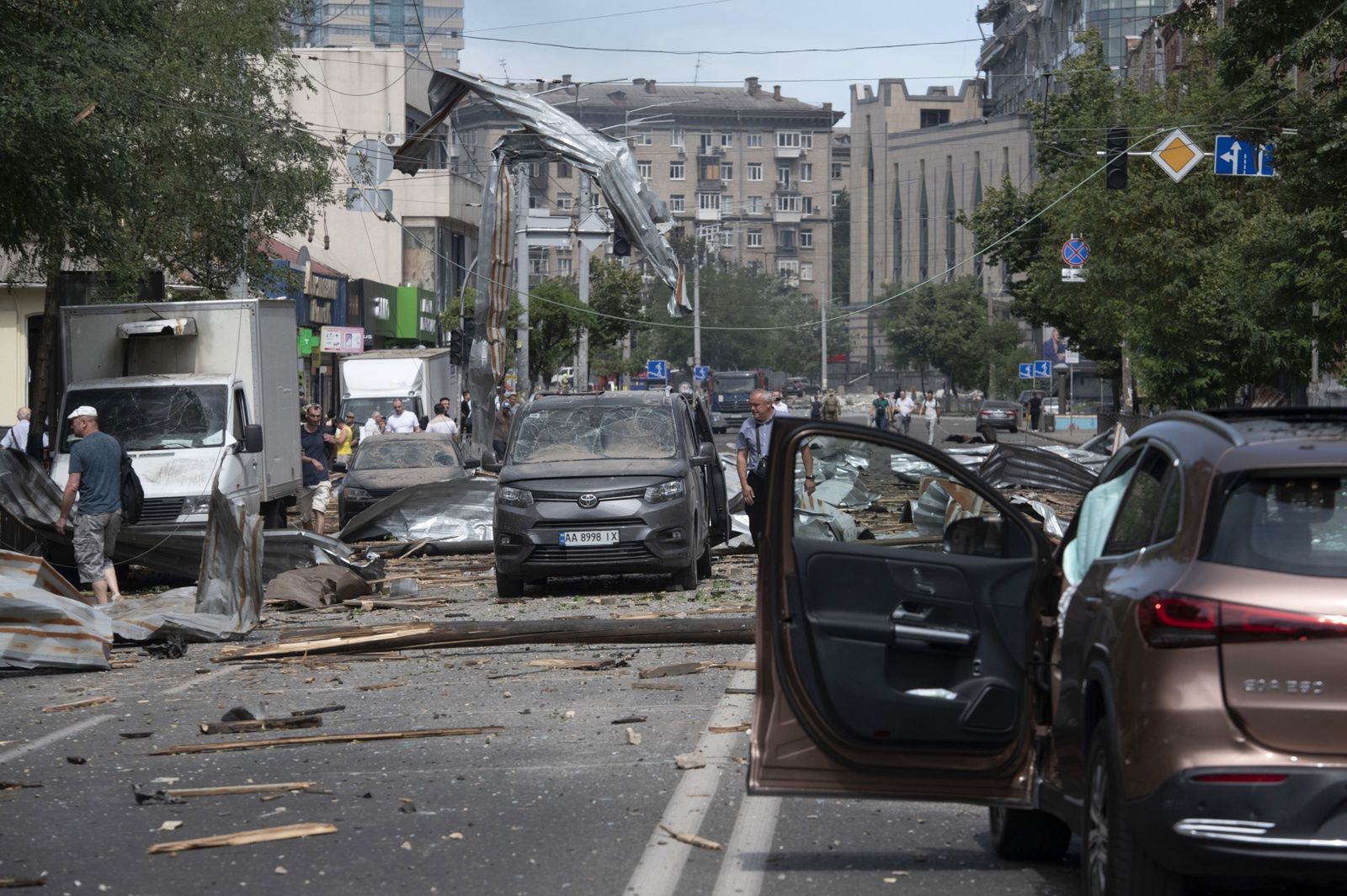 Rosyjski zmasowany atak na Ukrainę
