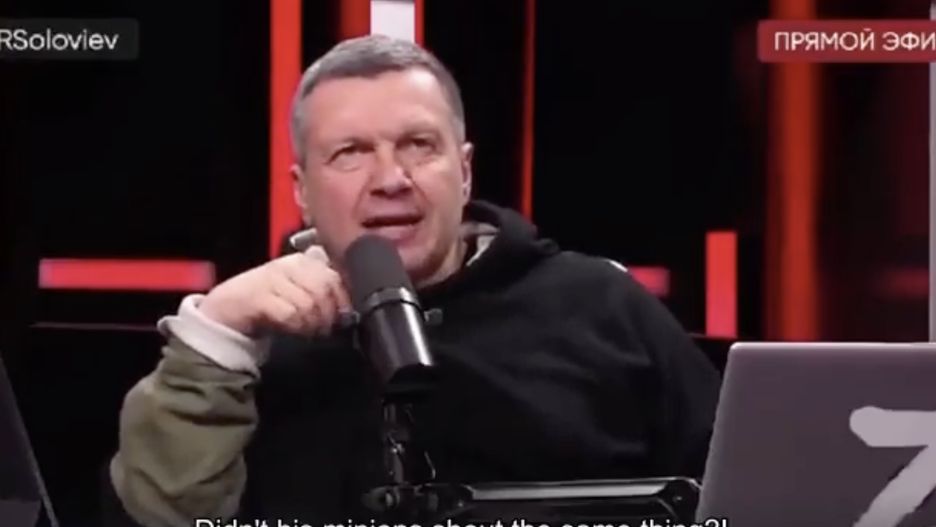 Władimir Sołowiew, znany propagandysta i poplecznik Władimira Putina straszy Europę, że Rosja nie zatrzyma się na Ukrainie