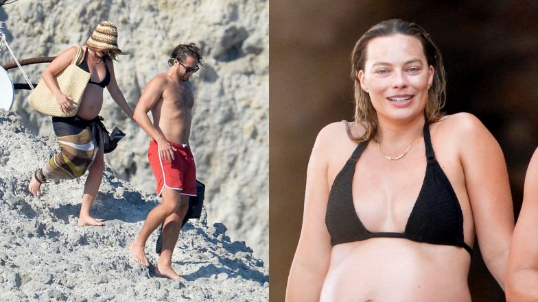 Margot Robbie w zaawansowanej ciąży na wakacjach z mężem