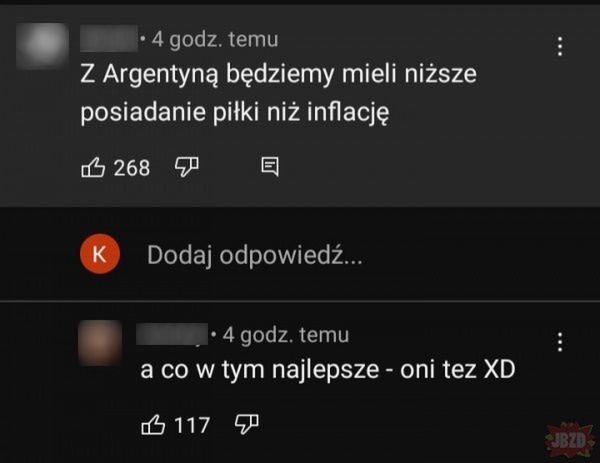 Mem porównujący inflację w Polsce i w Argentynie