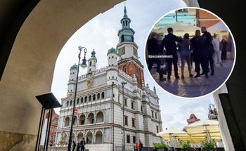 Weszli na ratusz w Poznaniu. Dziewczyna spadła z rusztowania
