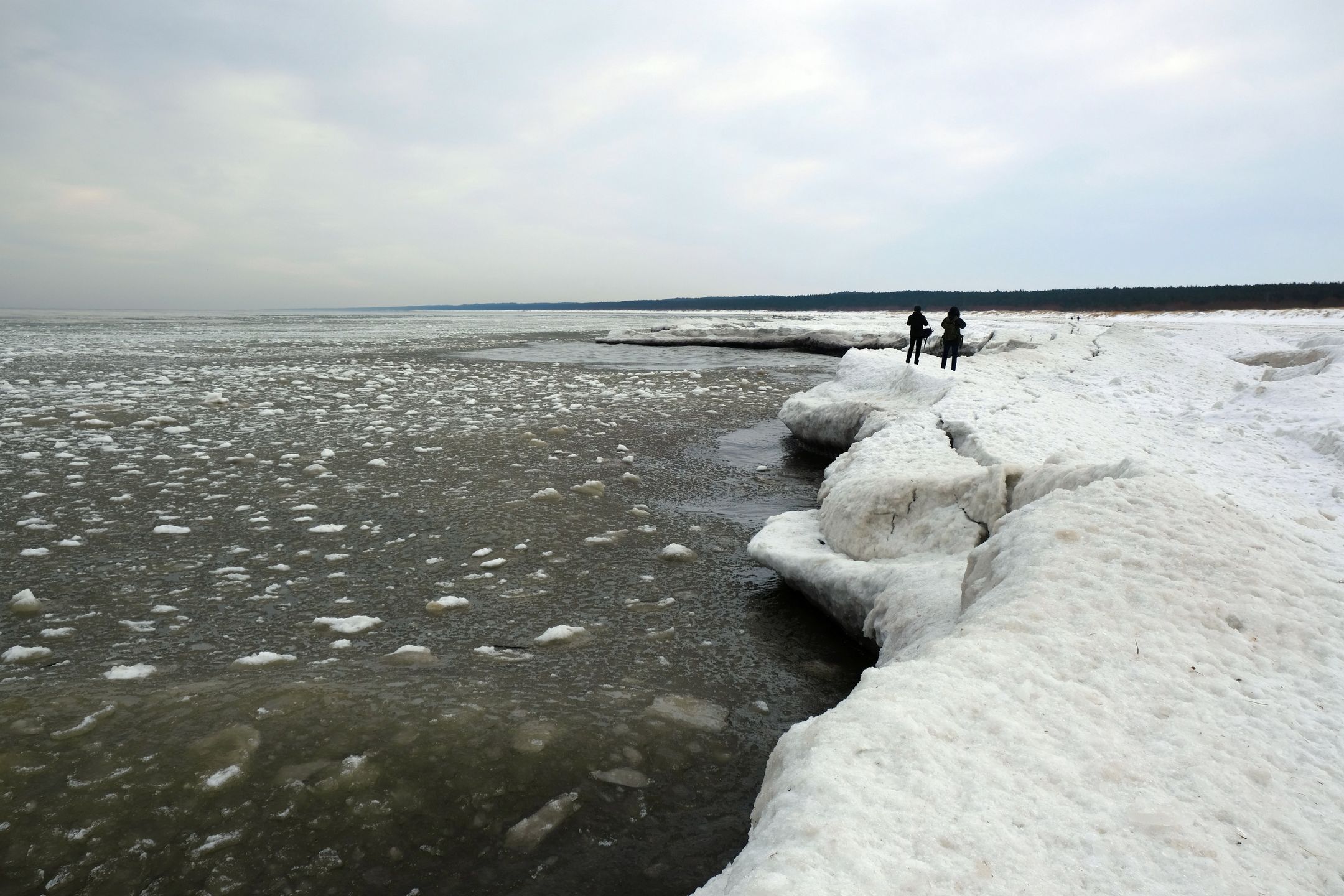 Mikoszewo zimą