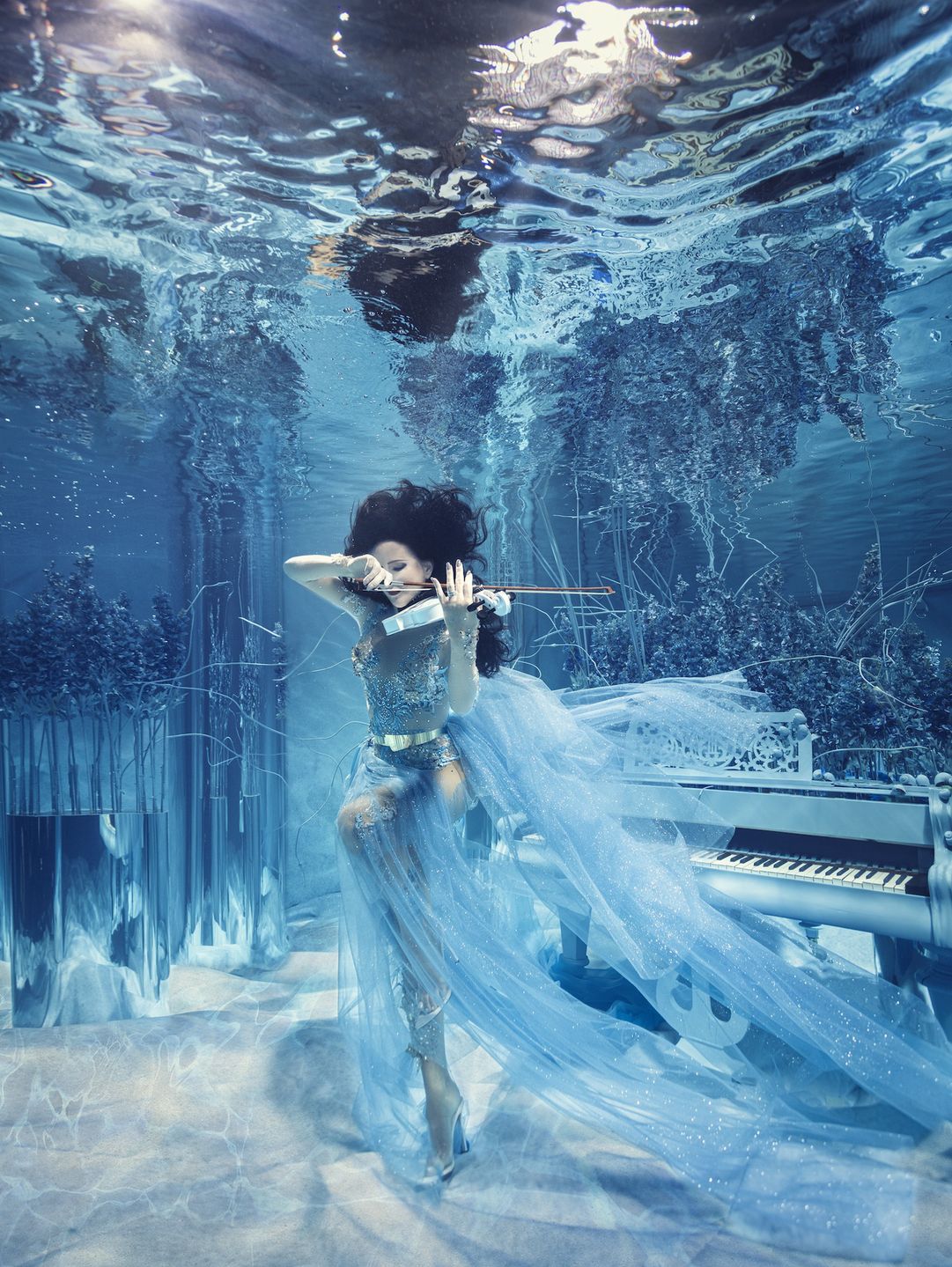 Podwodna sesja zdjęciowa Justyny Steczkowskiej