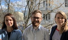 Zuzanna Szelińska, Tomasz Leś i Martyna Drozdowska w Clear Communications Group