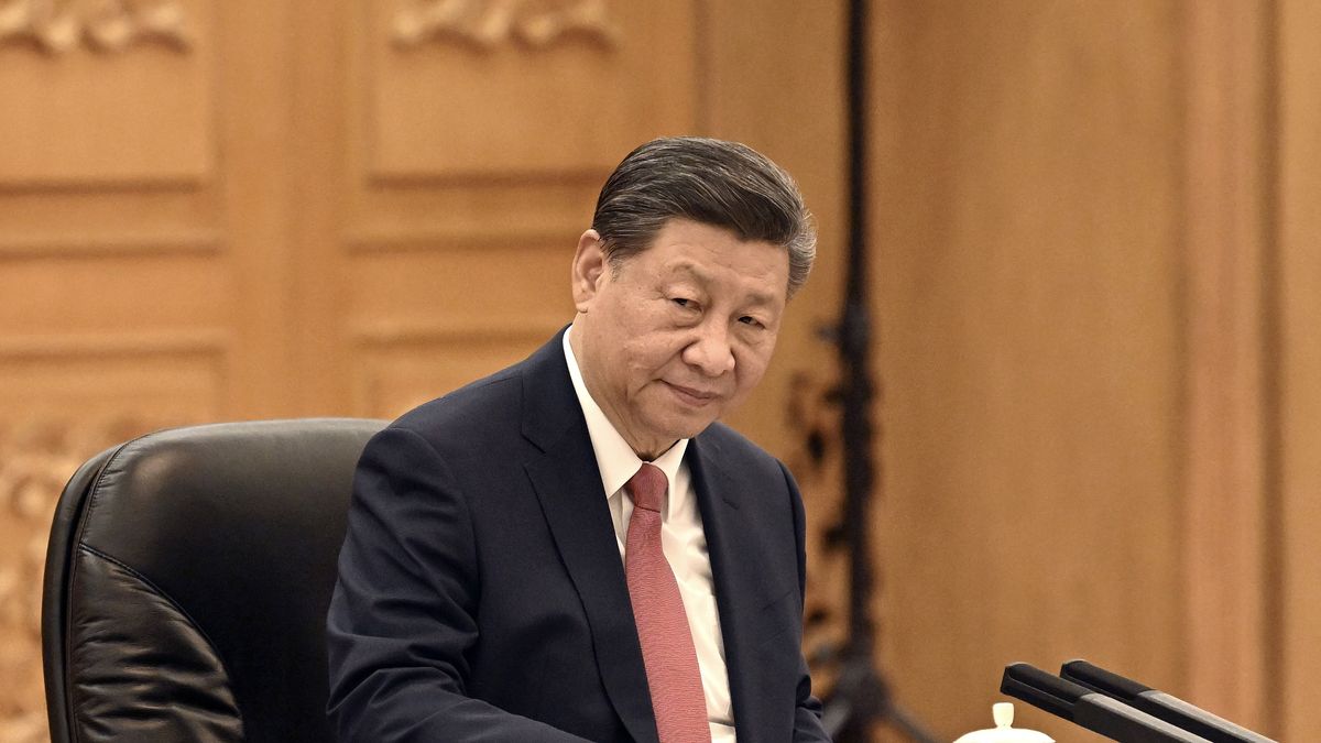 BEIJING , CHINA - JANUARY 12 : Prime Minister Alexander De Croo visits the People's Republic of China from 10 to 13 January 2024 (Day 2) 
- Meeting with Chinese President Xi Jinping on January 12, 2024 in Beijing , China, 12/01/2024 ( Photo by Didier Lebrun / Photonews via Getty Images)