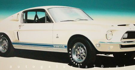 Shelby GT 500 na płótnie