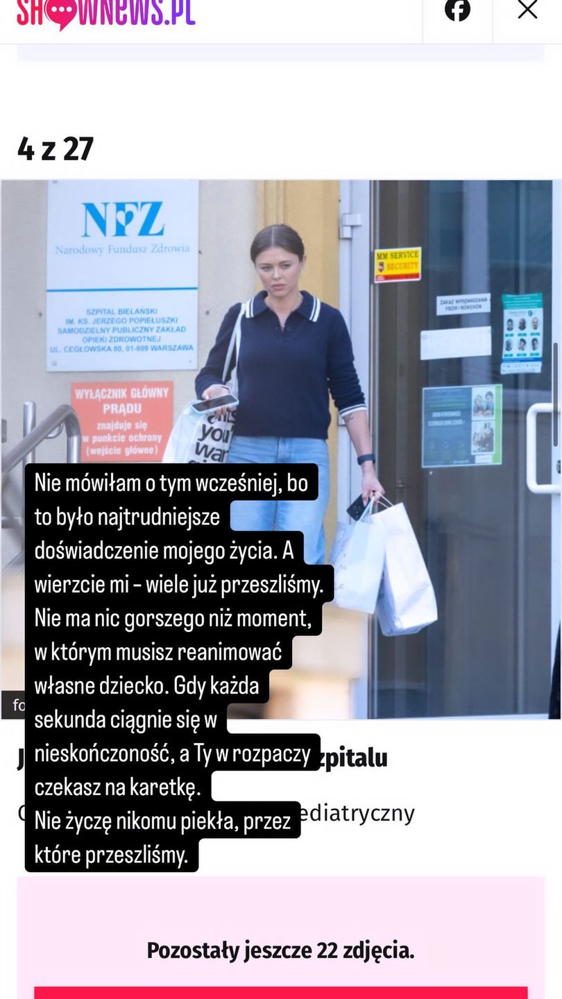 Joanna Opozda reanimowała synka