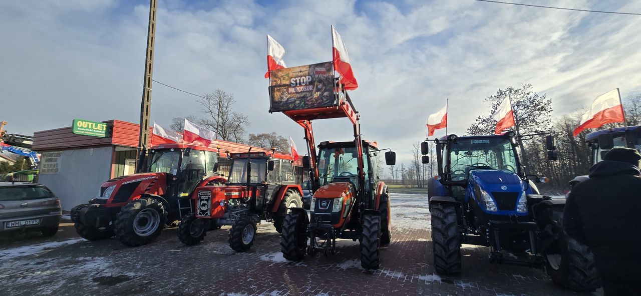 Protest rolników w Bielsku 