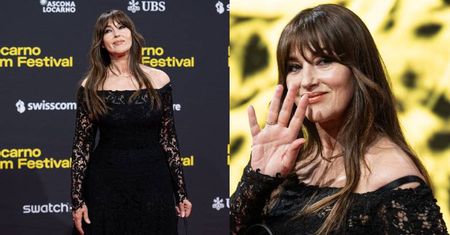 Zjawiskowa Monica Bellucci zachwyca w czarnej koronce na Locarno Film Festival (ZDJĘCIA)