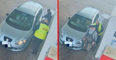 Pijany kierowca złapany. Zasnął na stacji benzynowej