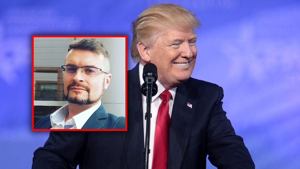 Michał Gołkowski często robi tłumaczenie słów Donalda Trumpa