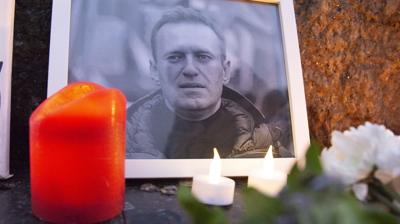 Commemoration of Navalny in Cologne, Germany