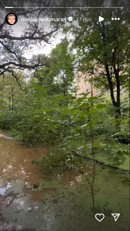 Tereny przy zamku Musiałowskiego są zalane.