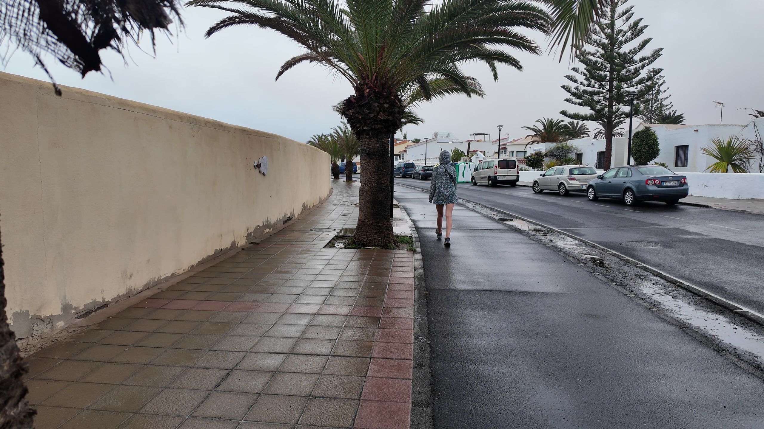 Deszczowy spacer po Corralejo