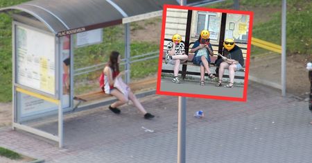 Aż zrobił im zdjęcie. Niecodzienna scena na przystanku w Bydgoszczy