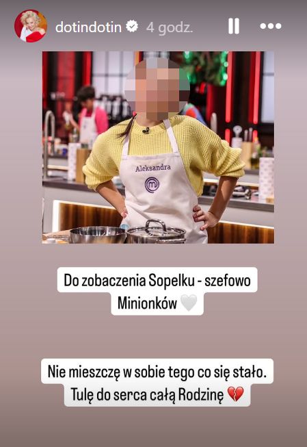 Wpis Doroty Szelągowskiej na Instagramie