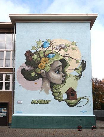 Szczecin: Nowe murale na ścianach szkoły. Czy zostaną zniszczone?